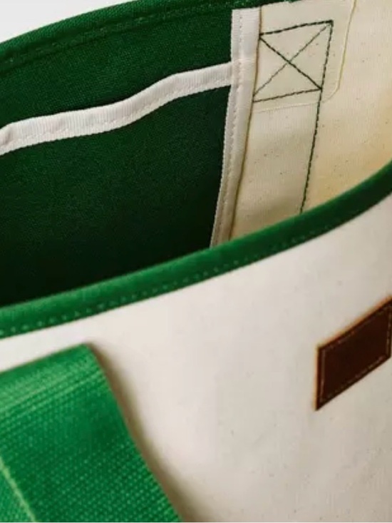 Vans Perg Midi Tote / NWT / Cream And Green - Picture 3 of 8